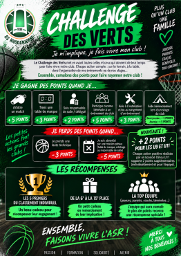 🏀 Challenge des Verts : chaque action compte !